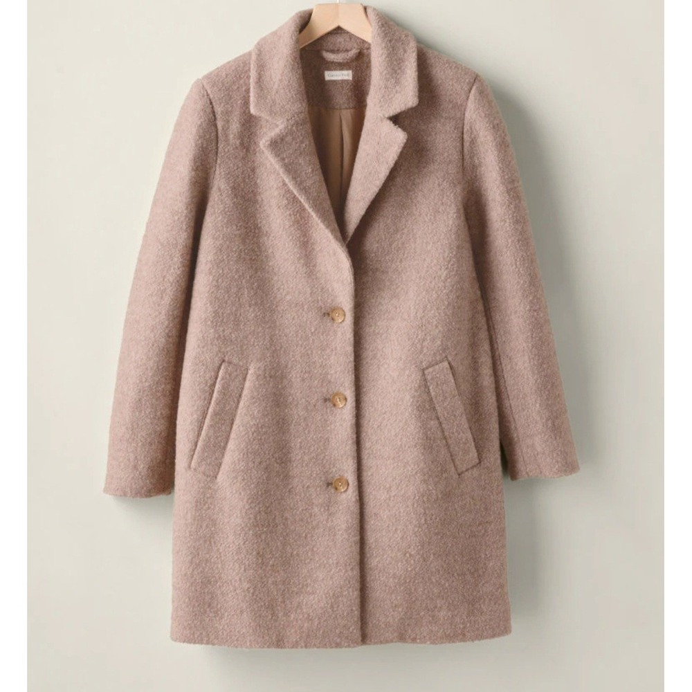 Garner Hill Sadie Wool Coat Color-Almond Marl Sz XL(16-18)